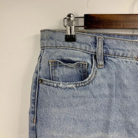 Hidden Jeans‎ Women's High Waist Fray Hem Straight Leg Jeans In Light Wash SZ 30 - Picture 3 of 13